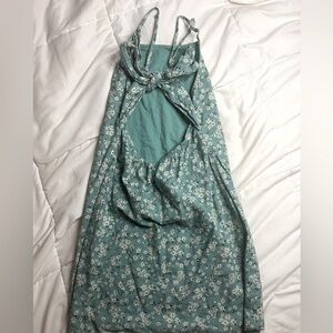 AMERICAN EAGLE ~ seafoam green floral dress